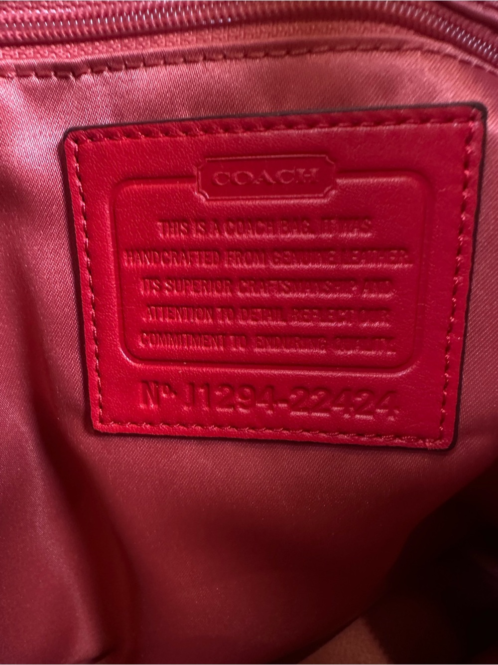 Coach Poppy Hallie Leather Tote - Picture 13 of 16